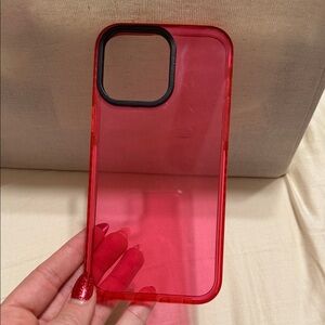 Red Transparent Phone Case